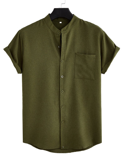Camisa Casual Hombre Básica con Bolsillo - Image 35