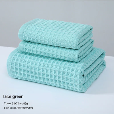 Toalla de Baño Algodón Puro Textura Waffle Absorbente Premium - Image 9
