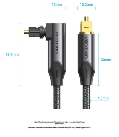 Cable de Audio Óptico Digital con Codo de 90° para TV y Barra de Sonido - Image 7