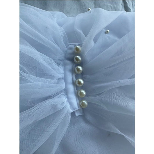 Capa Nupcial de Malla Perla Elegante y Ligera - Image 7