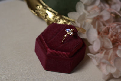 Anillo de Piedra de Luna Azul Natural con Baño de Oro y Plata - Image 11