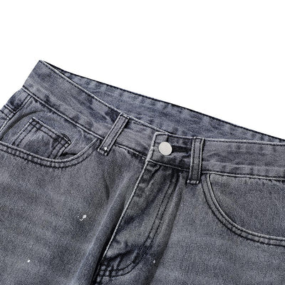Jeans Azul Lavado con Bordado de Calavera para Hombre - Image 16