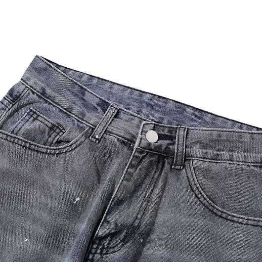 Jeans Azul Lavado con Bordado de Calavera para Hombre - Image 16