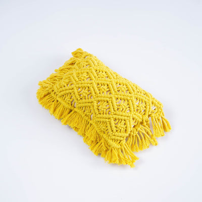Cojín Tejido a Mano con Borlas Decorativas - Image 6