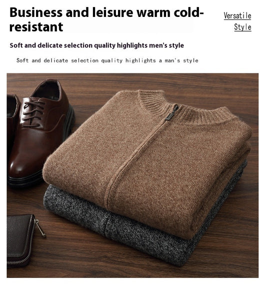 Abrigo de Cuello Alto en Cashmere para Hombre - Otoño e Invierno - Image 26