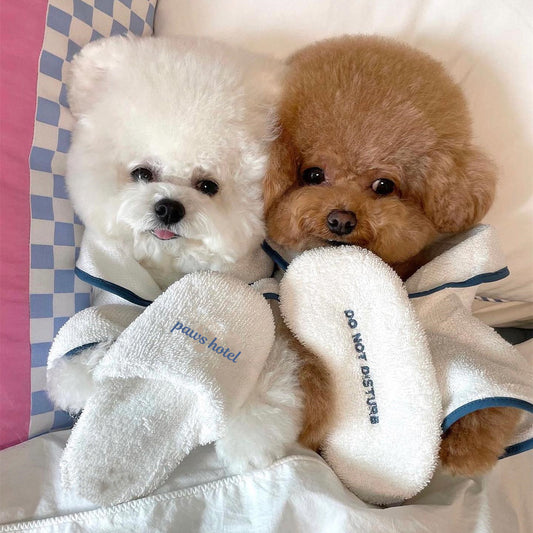 Bata de Baño para Mascotas - Albornoz Suave para Perros Bichón y Teddy - Image 2