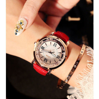 Reloj de Moda Coreana para Mujer con Cristales Brillantes - Estilo Retro Estudiantil - Image 11