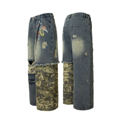 Pantalones Vaqueros Rotos para Hombre - Estilo Industrial - Image 27