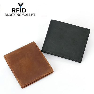 Billetera Bifold de Cuero Retro para Hombre con Protección RFID - Image 10
