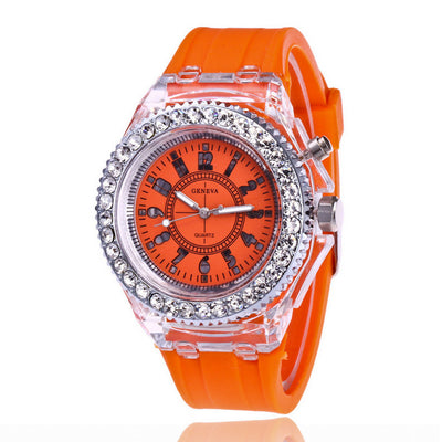 Reloj LED Luminoso Geneva para Mujer con Pulsera de Silicona - Image 22