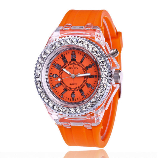 Reloj LED Luminoso Geneva para Mujer con Pulsera de Silicona - Image 22