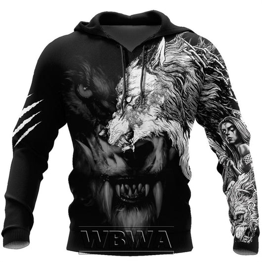 Sudadera Estampada 3D para Parejas - Chaqueta de Felpa Digital - Image 6