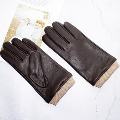 Guantes de Motociclista en Cuero Genuino Ante y Gamuza para Hombre - Image 3