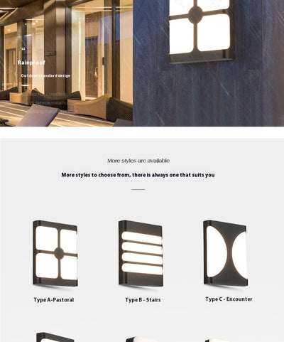 Lámpara LED Impermeable para Balcón y Jardín - Diseño Moderno Minimalista - Image 22