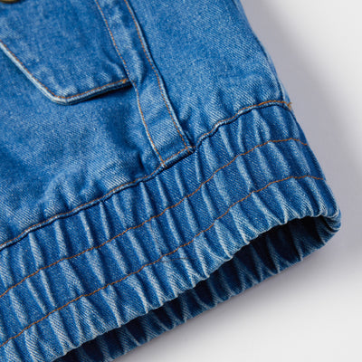 Chaqueta Vaquera para Hombre - Diseño Multi-Bolsillos, Abrigo Primavera Otoño - Image 9