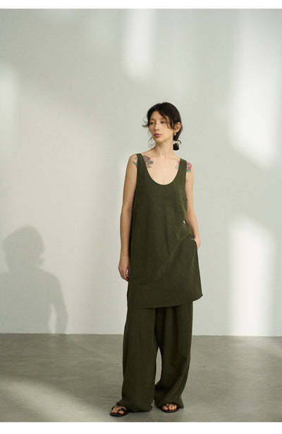 Pantalones Casuales Tencel Efecto Piedra con Cintura Elástica - Image 19