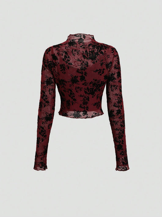 Conjunto de Tres Piezas Transparente Diseño Sensual - Image 8