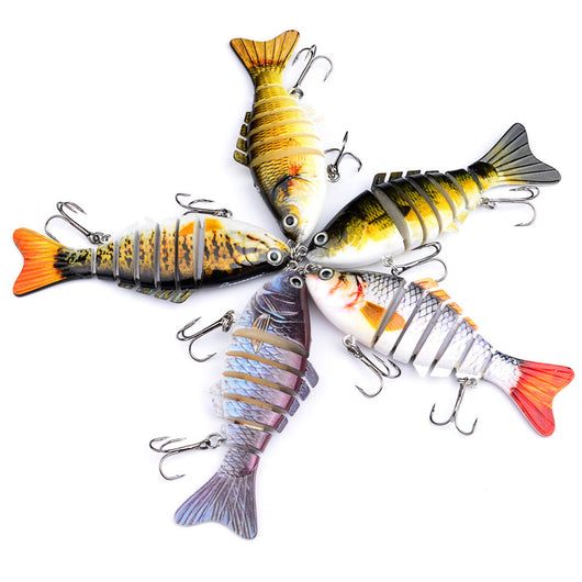 Señuelo de Pesca Articulado 7 Cuerpos - Cebo Biónico Realista
