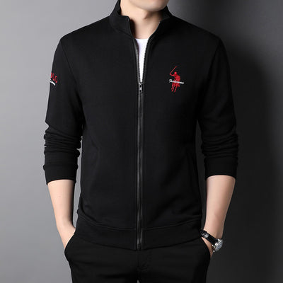 Chaqueta Casual de Algodón con Cierre y Bordados para Hombre - Image 14