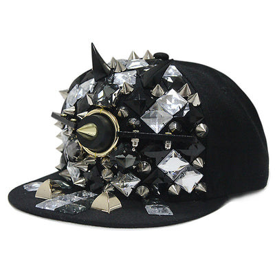 Gorra de Béisbol Plana Ghost Flame con Remaches - Image 8