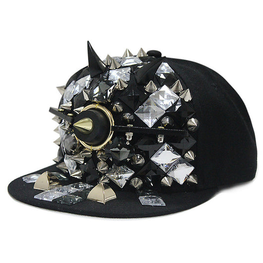 Gorra de Béisbol Plana Ghost Flame con Remaches - Image 8