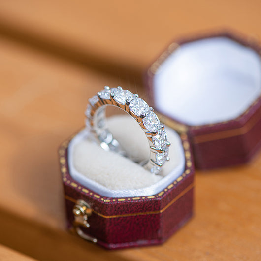 Anillo de Plata 925 con Piedra Redonda 3mm - Diseño Lujo Circón Completo para Mujer - Image 4