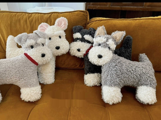 Llavero Peluche Schnauzer Adorable - Colgante para Mochila y Bolsas - Image 4