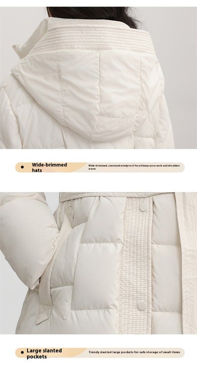 Abrigo Largo Ajustado con Capucha para Mujer - Diseño Invernal Elegante - Image 15