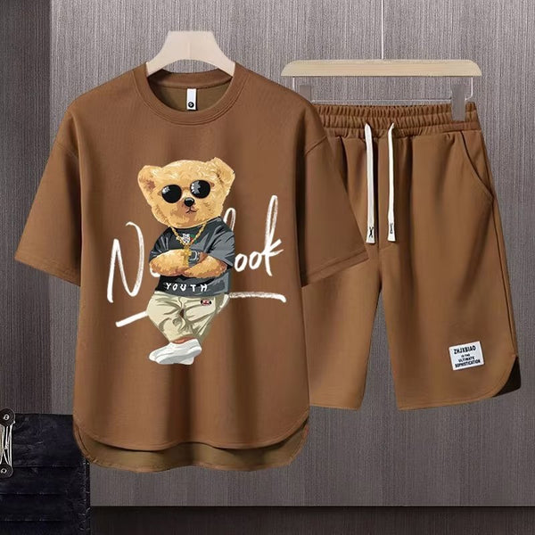 Conjunto Deportivo de Dos Piezas para Adolescentes - Camiseta Manga Corta y Shorts