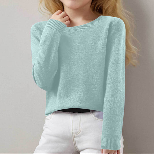 Suéter Cuello Redondo Versátil para Otoño e Invierno