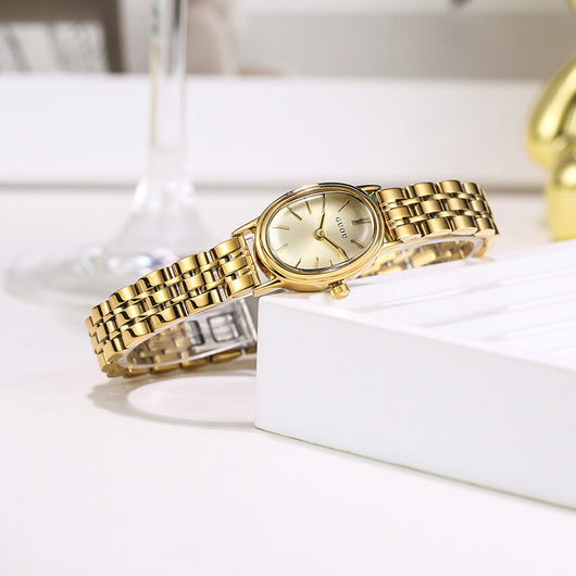 Reloj Femenino Casual Lujo Minimalista con Esfera Ovalada - Image 4