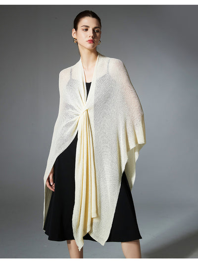 Cardigan Ligero Antibolitas Tejido Fino Color Sólido - Image 12
