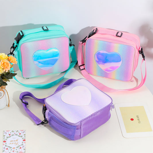 Bolsa Térmica Arcoíris para Lonchera - Aislamiento Simple Láser