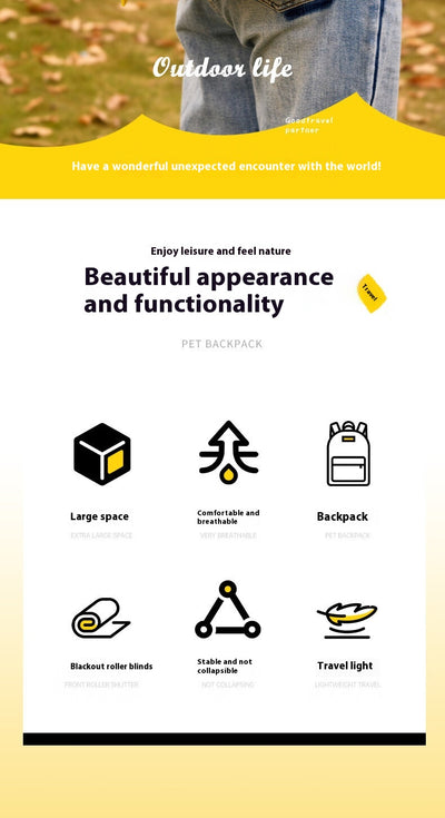 Mochila de Gran Capacidad para Mascotas - Diseño Elegante y Funcional - Image 11