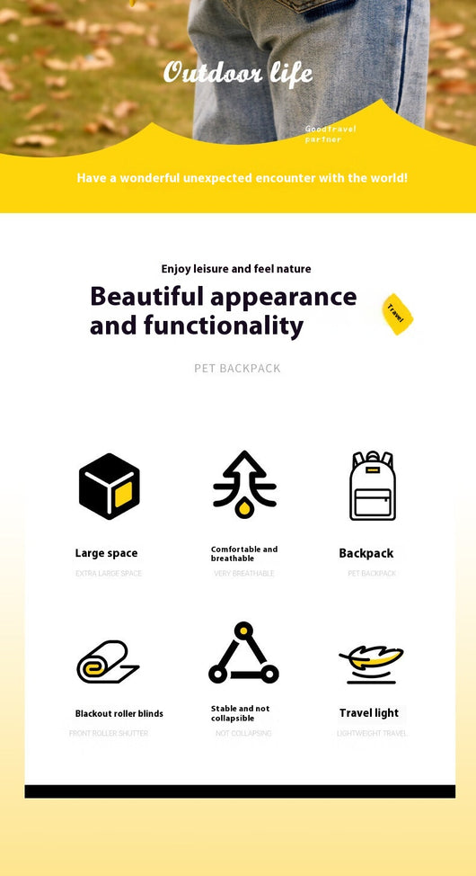 Mochila de Gran Capacidad para Mascotas - Diseño Elegante y Funcional - Image 11