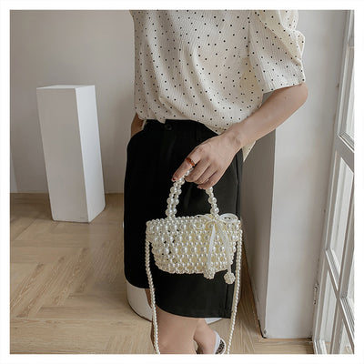 Bolso Mensajero de Perlas con Cadena Elegante para Mujer - Image 24