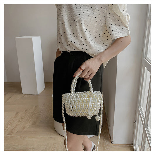 Bolso Mensajero de Perlas con Cadena Elegante para Mujer - Image 24