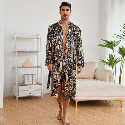 Pijama Bata de Seda Helada para Hombre - Conjunto Homewear Premium - Image 2