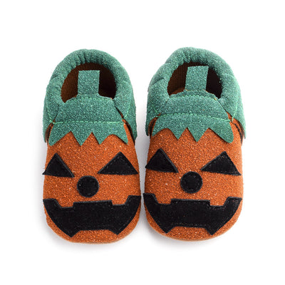 Zapatos de Lona Halloween Calabaza para Bebés - Calzado Suave para Primeros Pasos