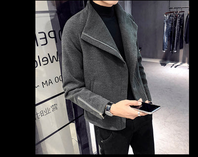Abrigo de Lana Estilo Hong Kong para Hombre - Image 7