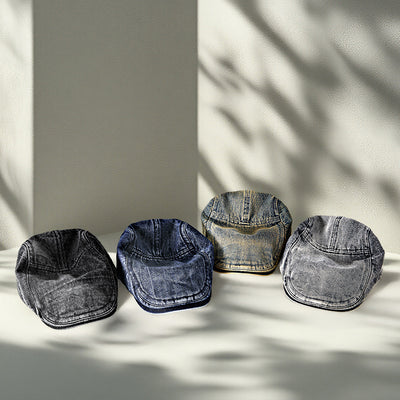 Gorra Denim Estilo Primavera Tendencia Coreana para Hombre