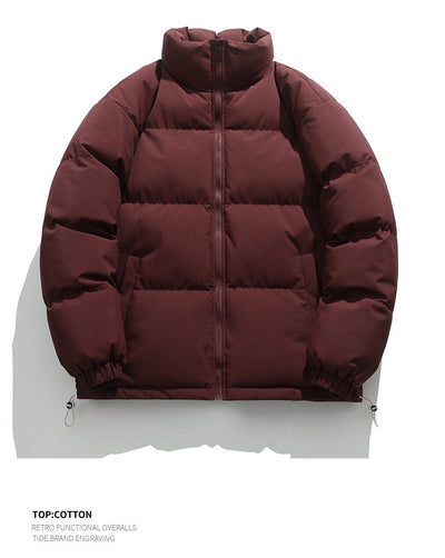 Chaqueta Acolchada de Plumas para Hombre con Cuello Alto - Image 29