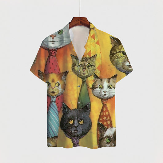 Camisa Estampada con Solapa para Hombre - Image 7