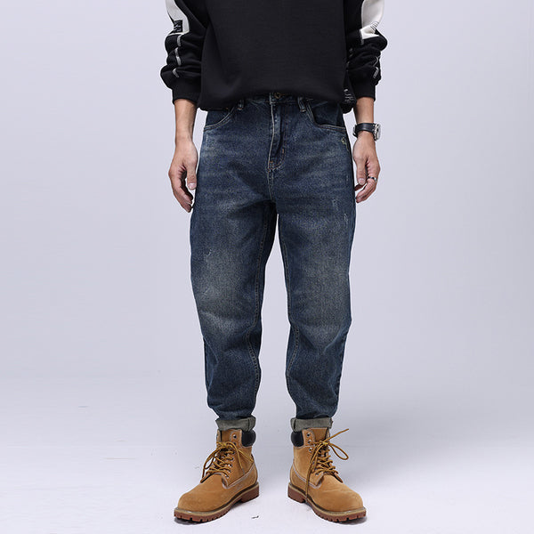 Pantalones Holgados Elásticos Estilo Casual Americano Retro