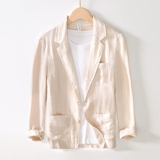Traje Suelto de Ramio a Rayas Vintage para Primavera y Otoño - Image 6