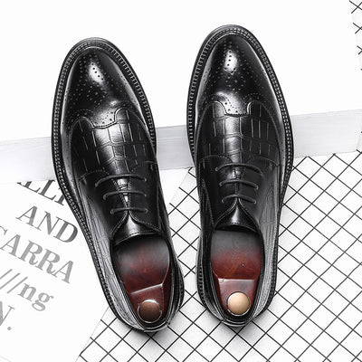Zapatos de Cuero para Hombre con Punta Afilada y Caña Media - Image 10