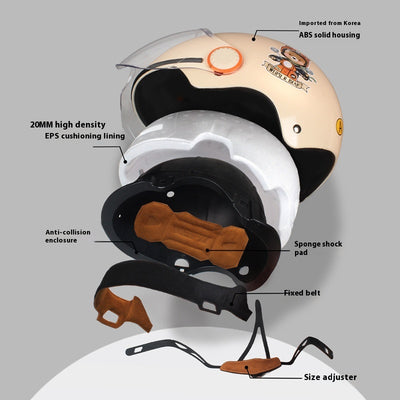 Casco Eléctrico con Protección Solar y Diseño Infantil Resistente al Viento - Image 3