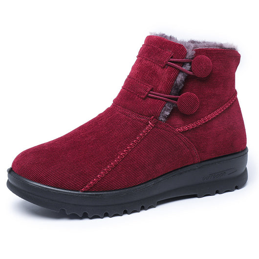 Zapatos de Algodón para Mujer con Tubo Acolchado de Terciopelo - Image 6