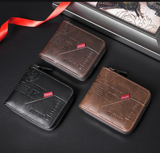 Billetera Vintage Bifold para Hombre - Estilo Europeo y Americano - Image 2