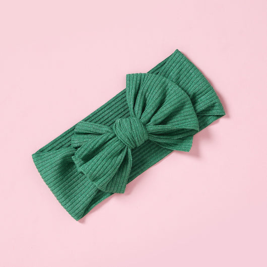 Diadema Elástica Ancha con Moño para Bebé y Niña - Image 4